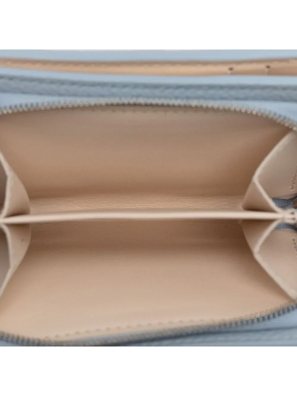 Louis Vuitton Monogram Mahina Portefeuille Clair Bifold Wallet Compact Blue